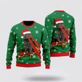 FUNSTUFFPRINT Pizza Cat Christmas Pattern Ugly Christmas Ugly Christmas Sweater For Men And Women, Best Gift For Christmas, Christmas Fashion Winter Ugly  Sweater