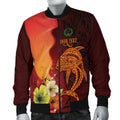 FUNSTUFFPRINT Pohnpei Custom Personalised Men's Bomber Jacket - Tribal Tuna Fish - 3D Bomber Jacket
