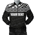 FUNSTUFFPRINT Polynesian Men's Bomber Jacket - Custom Black Style - 3D Bomber Jacket