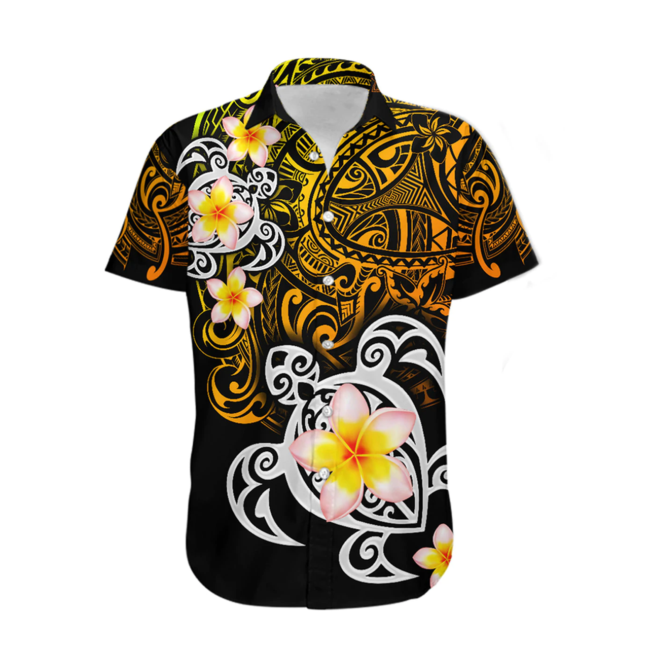 Amazing Polynesian Golden Maori Tattoo Hawaii Shirt