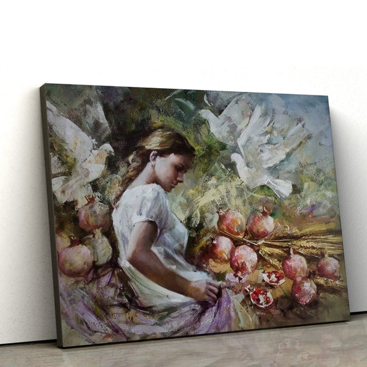 Pomegranates Painting Canvas Wall Art - Canvas Wall Decor - Home Decor Living Room