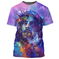 FUNSTUFFPRINT Jesus With Dove 3D All Over Printed Shirt for Men and Women
 3D T-shirt