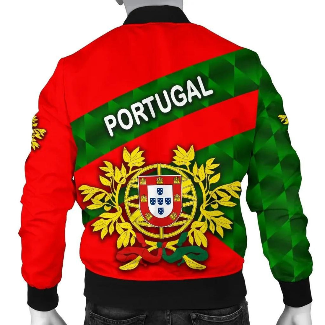 FUNSTUFFPRINT Portugal Men Bomber Jacketporty Style 3D Bomber Jacket