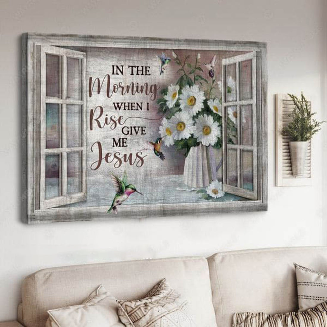 Poster Decor, Window Poster, In The Morning When I Rise Give Me Jesus Poster and Canvas