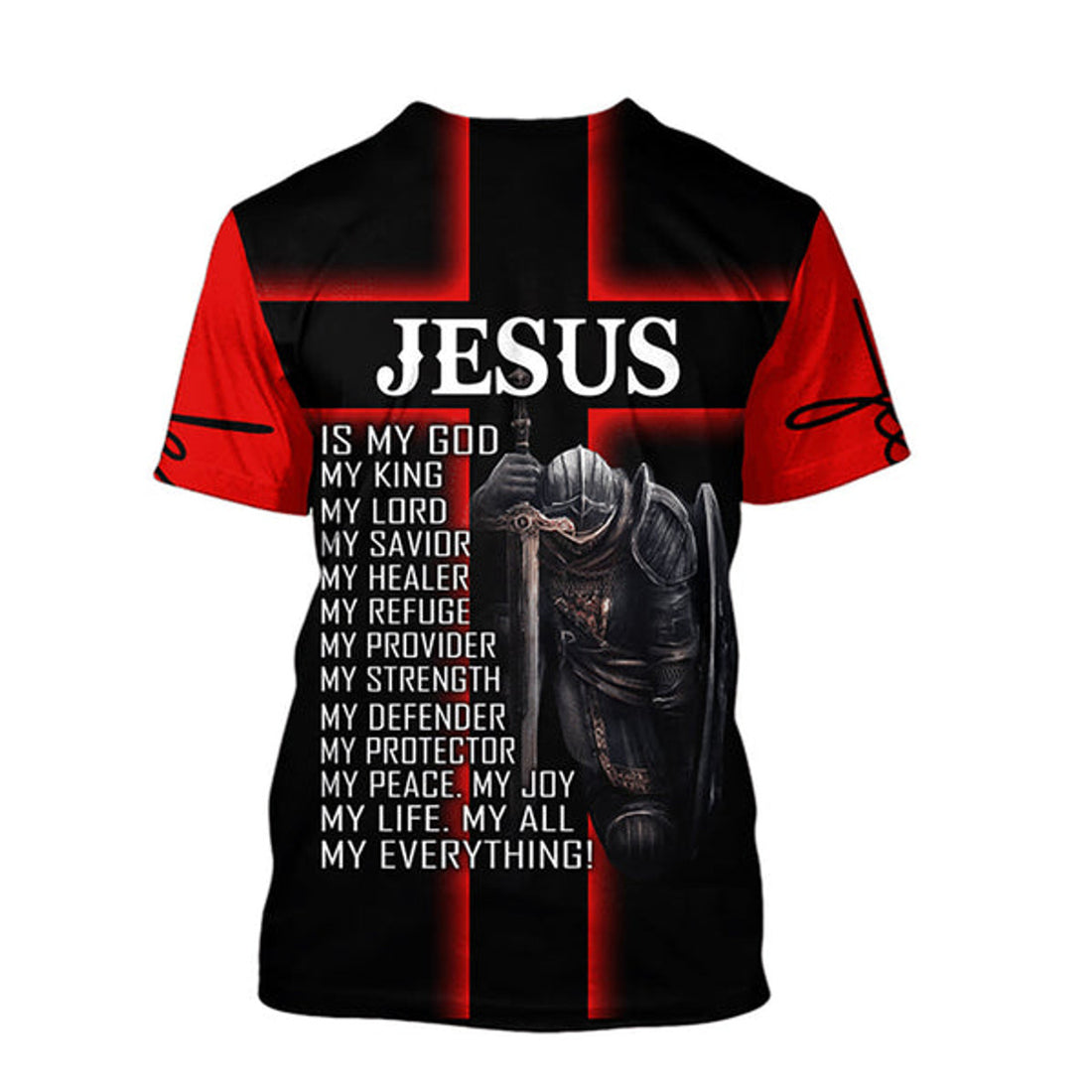 FUNSTUFFPRINT Premium Christian Jesus 3d Unisex Shirt - Christian 3D T-shirt