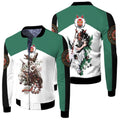 FUNSTUFFPRINT Princess Mononoke Beautiful Girl San Moro-No-Kimi Wolf Kodama Spirit Gift For Mononoke Hime Fans 3D Bomber Jacket