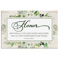 Proverbs 3131 Honor Her For All That Her Hands Have Done Wall Art Canvas