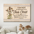 Psalm 912 I Am Not Ashamed Of Jesus Christ Canvas Wall Art - Christian Canvas - Faith Canvas