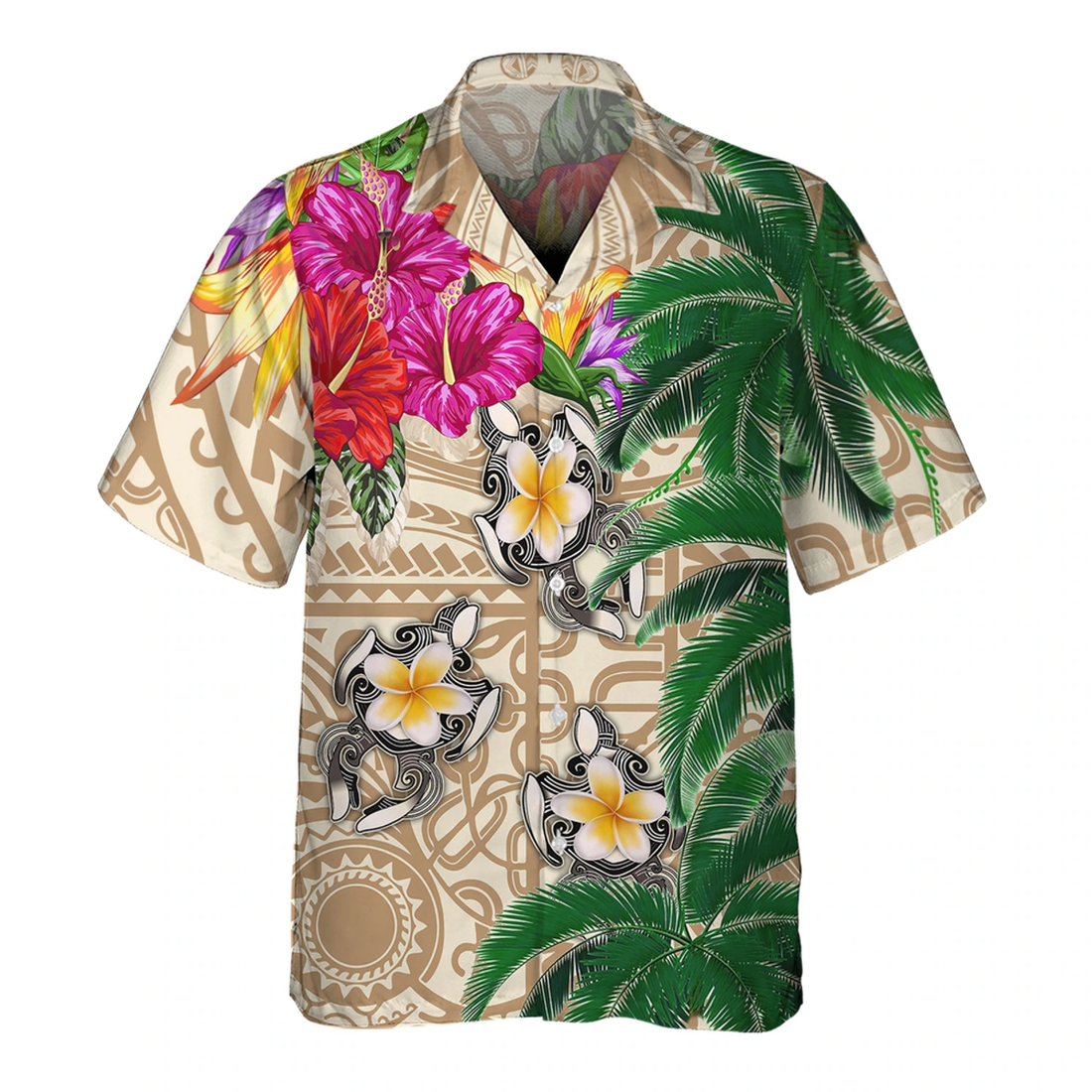 Puerto Rico Turtle - 3D Hawaiian Men's, Gift for Turtle lovers