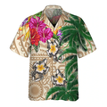 Puerto Rico Turtle - 3D Hawaiian Men's, Gift for Turtle lovers