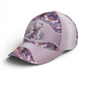 FUNSTUFFPRINT Purple Metallic Style Deer Hunting Baseball Cap