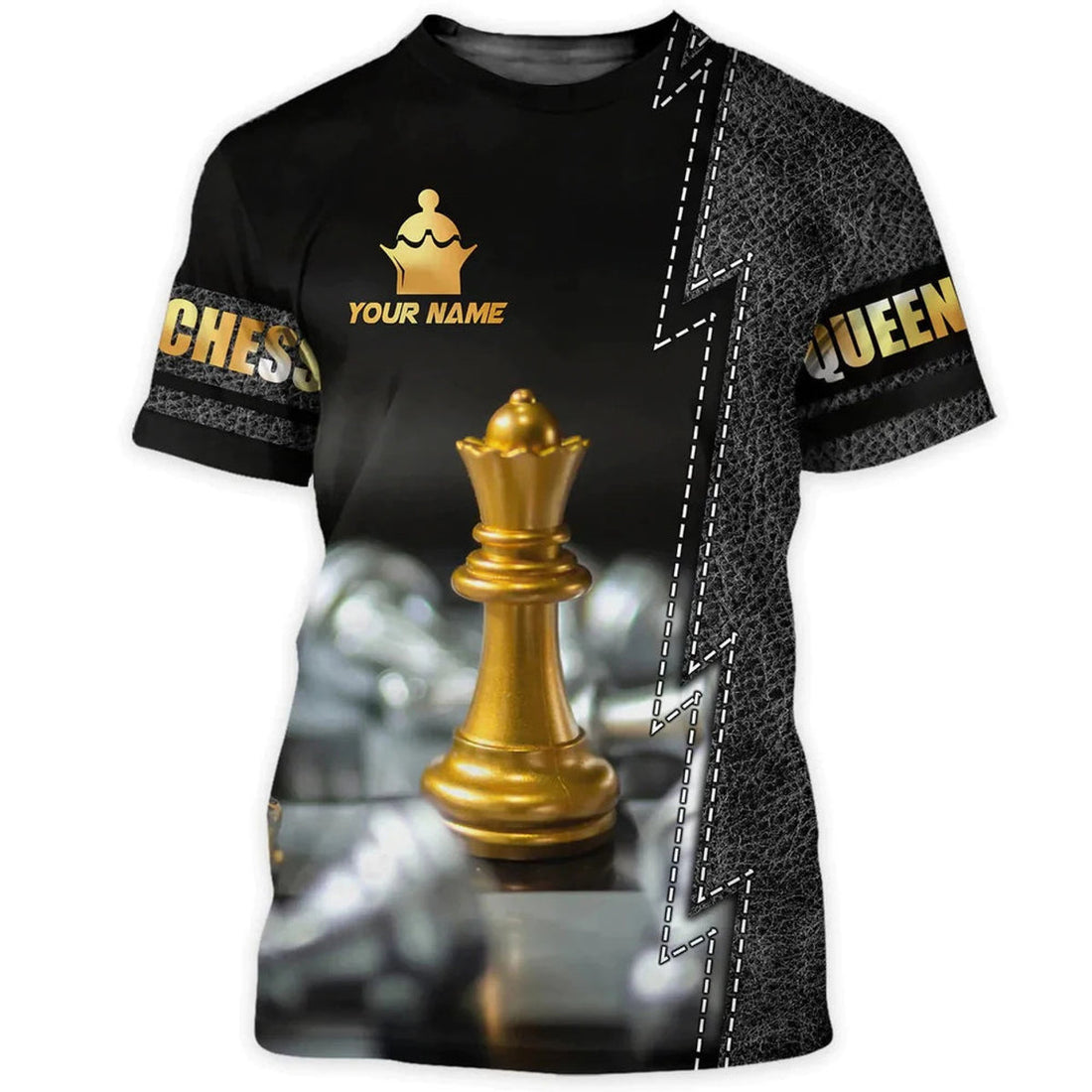 Custom 3D All Over Print Chess Queen T-Shirt, Chess Player Shirt, Best Gift For Chess Lover