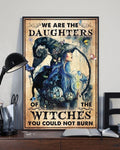We Are The Daughters Of The Witches You Could Not Burn Butterflies Haunted Pumpkin Poster and Canvas