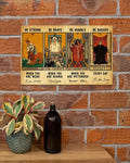 Be Strong When You Are Weak Be Brave When You Are Scared Be Humble When You Are Victorious Be Badass Everyday Tarot Cards Feminists Poster and Canvas