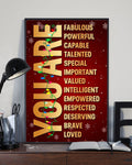 You are fabulous powerful capable talented special Christmas Poster and Canvas
