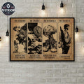 Be Strong When You Are Weak Be Brave When You Are Scared Be Humble When You Are Victorious Be Badass Everyday American Veteran Day Poster and Canvas