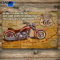 Now Matter How Far You Have Gone Down The Wrong Road You Can Always Turn Around Biker Historic Route 66 Poster and Canvas