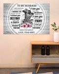Custom To My Husband I Didn’t Marry You So I Could Live With You I Love You Lacrosse Players Flowers Couple Vintage Customized Personalized Name/Number  Poster and Canvas