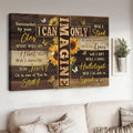 I Can Only Imagine Surrounded By Your Glory Jesus Cross Sunflowers Butterflies Poster and Canvas