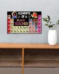 Elements Of A Black Teacher Engaged Balance Confident Creative Feminism Poster and Canvas