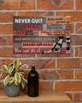 Never Quit If You Stumble Get Back Up Move Closer To Your Dreams And Goals You Can Do It Hockey Items Poster and Canvas