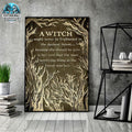 A Witch Ought Never Be Frightened In The Darkest Forest Because She Should Be Sure In Her Soul Halloween Poster and Canvas