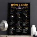 Witchy Calendar 2023 Poster and Canvas