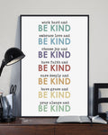 Work Hard Embrace Love Choose Joy Have Faith Care Deeply Have Grace Pray Always And Be Kind Poster and Canvas