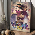God Hug Lady Butterfly Poster and Canvas