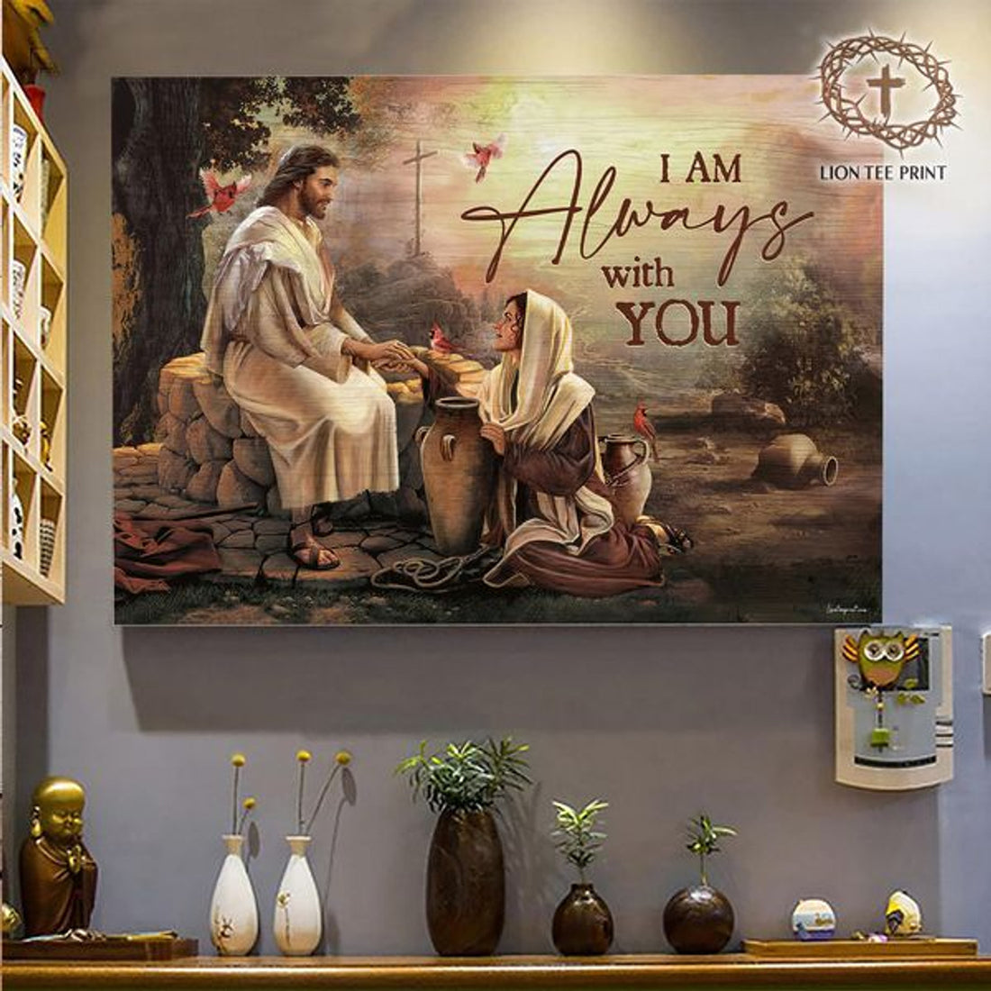 I Am Always With You Jesus And The Lady Poster and Canvas