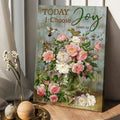 Today I Choose Joy James 1:2 Flowers Hummingbirds Poster and Canvas