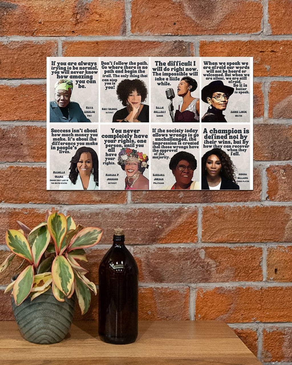 If You Are Always Trying To Be Normal You Will Never Know How Amazing You Can Be Success Isn’t About How Much Money You Make It’s About The Difference You Make In People’s Lives Feminists Poster and Canvas