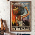 Black Queen The Most Powerful Piece In The Game Poster and Canvas
