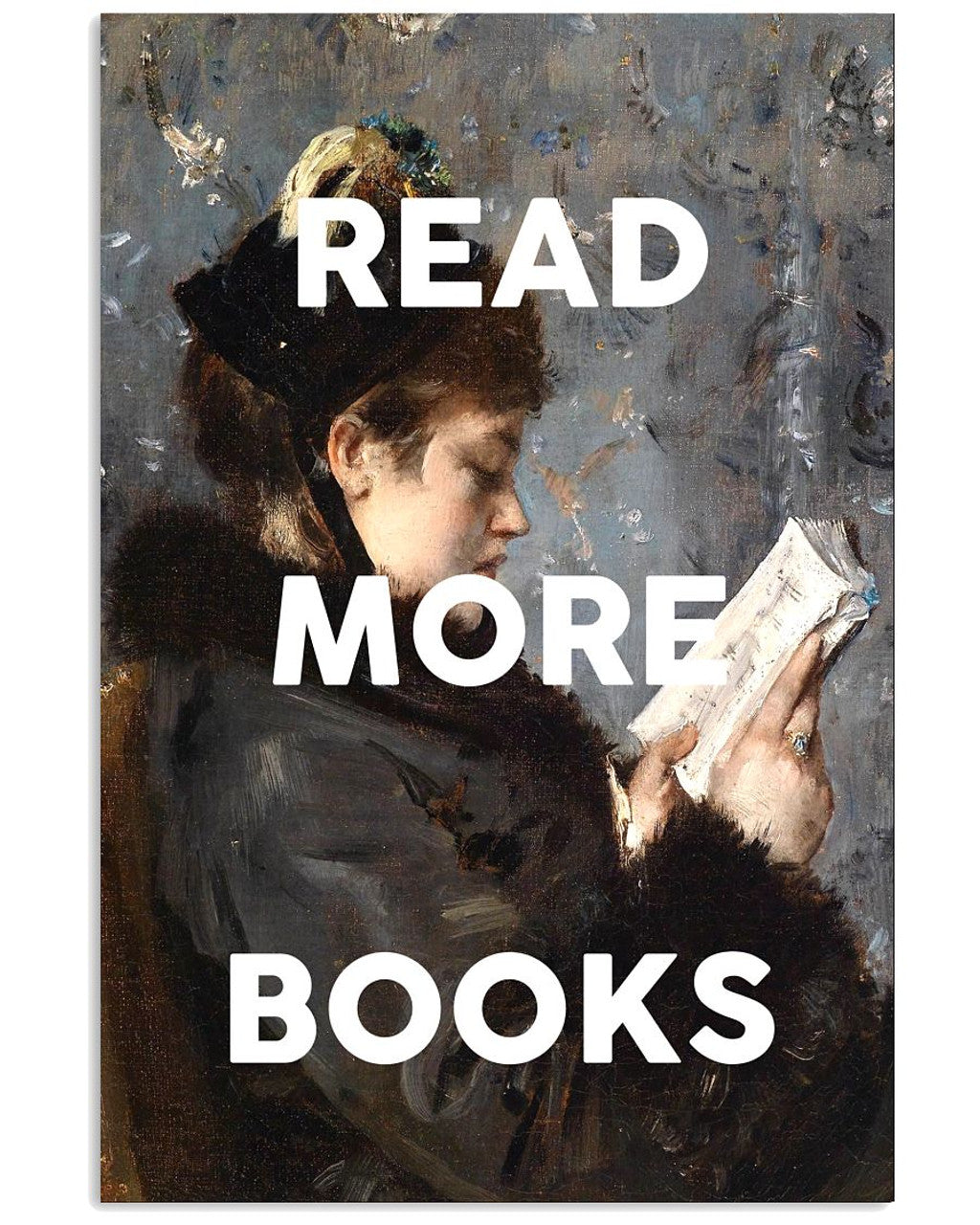 Read More Books Woman Feminism Poster and Canvas