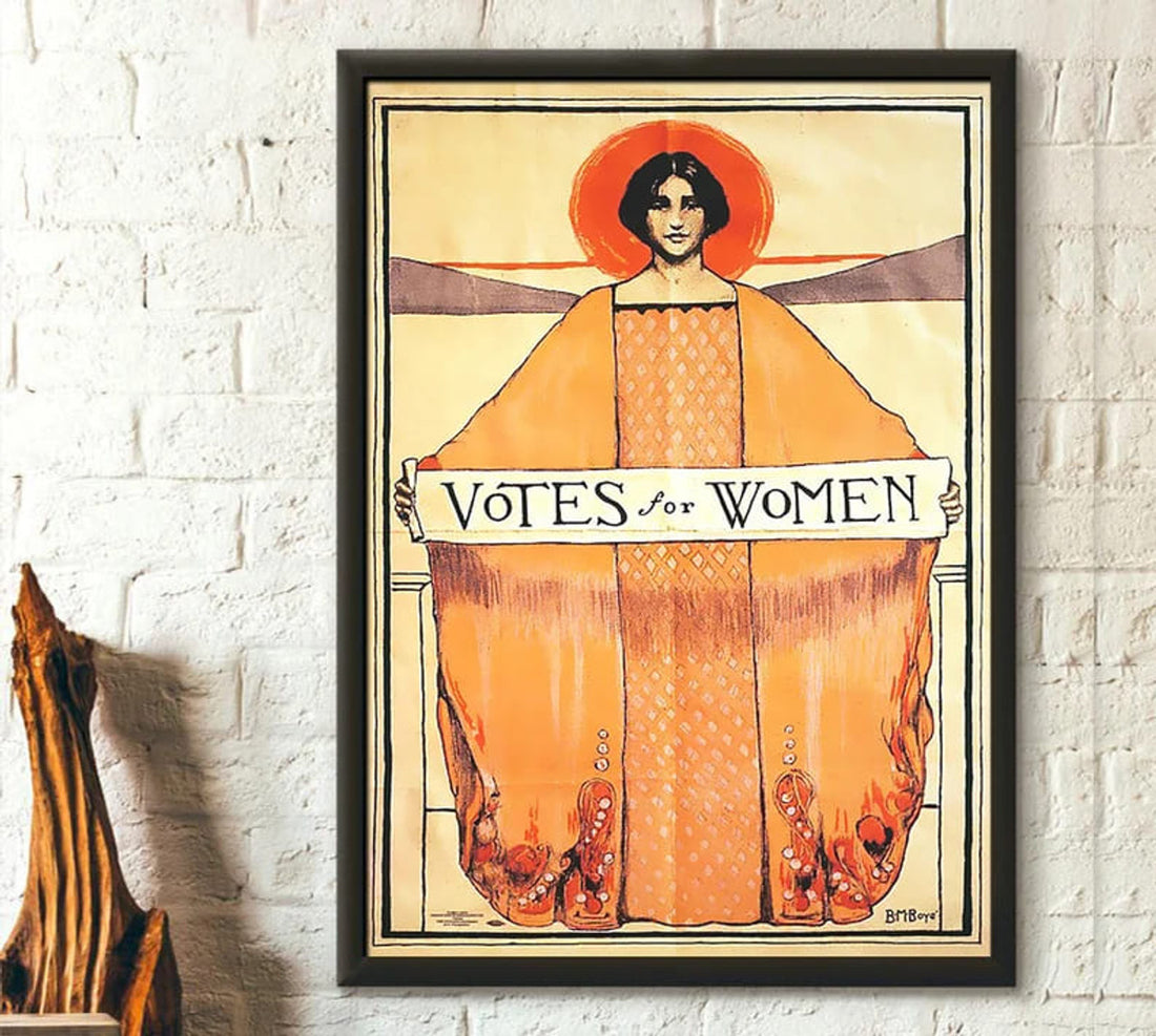 Votes For Women Suffragette Poster and Canvas
