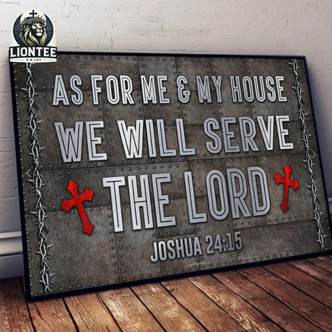As For Me And My House We Will Serve The Lord Joshua 24:15 God Lover Poster and Canvas