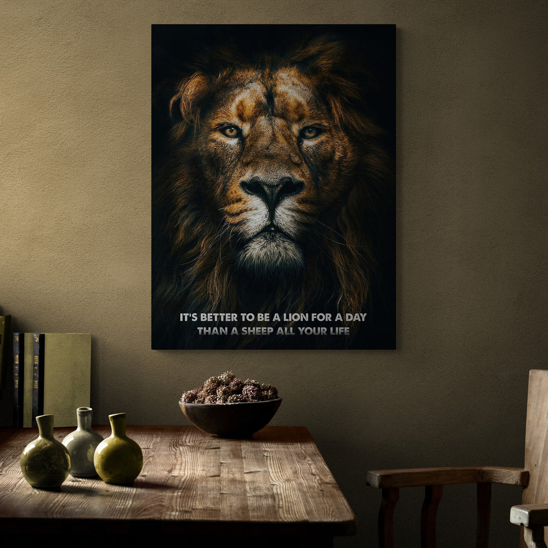 It’s Better To Be A Lion For A Day Than A Sheep All Your Life Lion Of Judah Poster and Canvas
