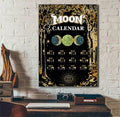 Moon Calendar Moon Phase Monthly Poster and Canvas