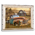 Custom Old Truck Farmhouse Field Customized Personalized Name/Number Poster and Canvas
