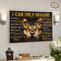 I Can Only Imagine Surrounded By Your Glory Lion Of Judah Butterfly Poster and Canvas