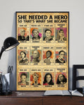 She Needed A Hero So That’s What She Became Soar Like Amelia Rescue Like Harriet Feminists Vintage Poster and Canvas