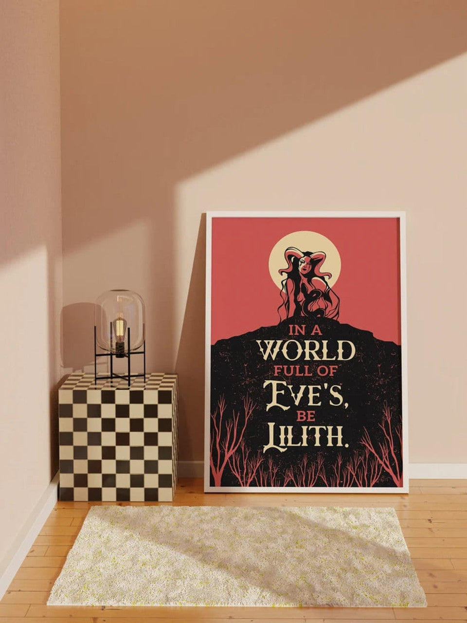 In A World Full Of Eve’s Be Lilith Satan Girl Poster and Canvas