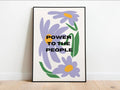 Power To The People Daisy Flowers Poster and Canvas