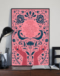 Feminism Encourages Women To Leave Their Husbands Kill Their Children Practice Witchcraft Destroy Capitalism And Become Lesbians Flowers Woman’s Hands Poster and Canvas