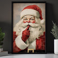 Funny Santa Claus Christmas Poster and Canvas