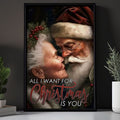 All I Want For Christmas Is You Old Couple Poster and Canvas