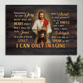 Queen Crown Religious Song Gift For Religious Chiristian I Can Only Imagine Canvas Wall Art - Christian Wall Decor