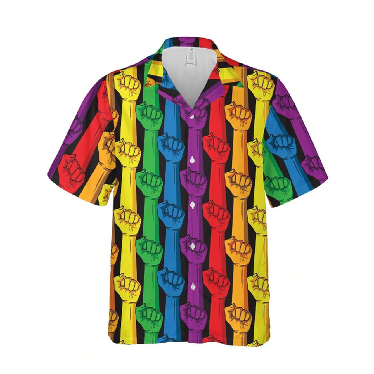 Rainbow Color Pride Hawaiian Shirts, Pride Clothing, LGBT Hawaiian Shirt
