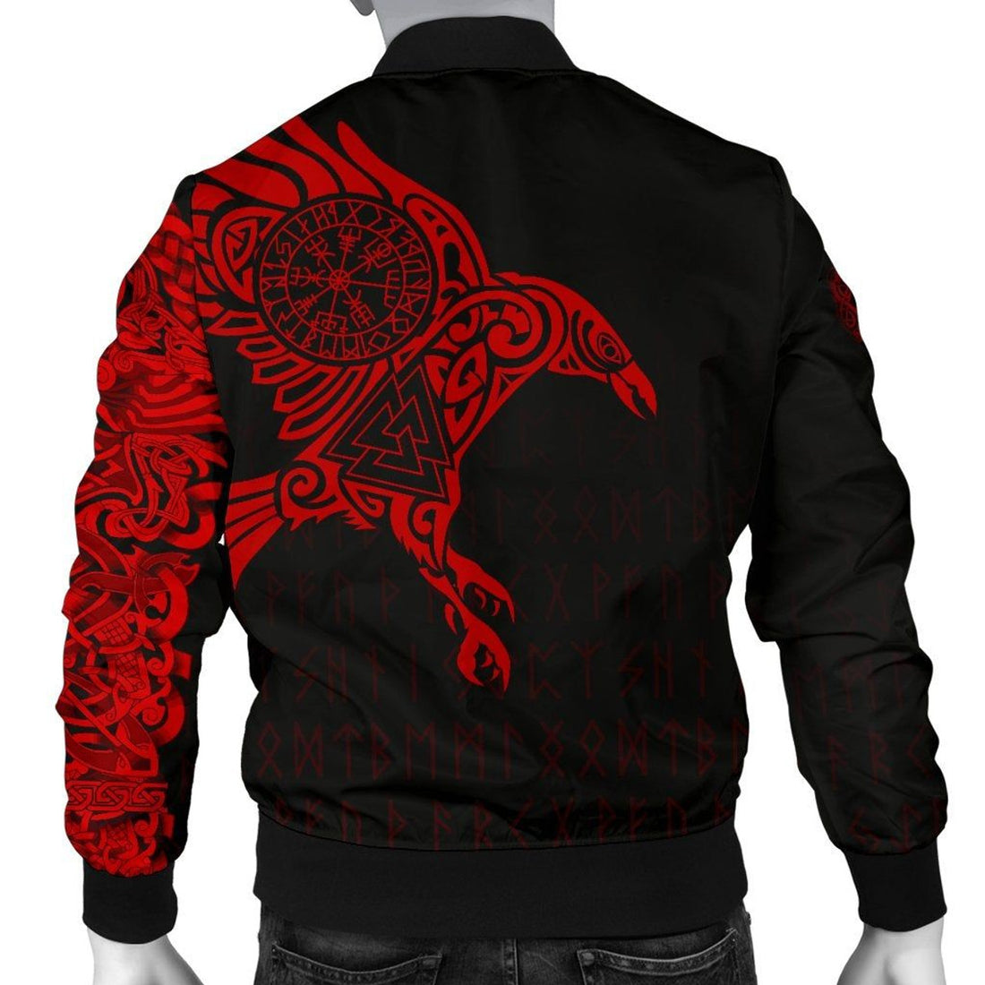 FUNSTUFFPRINT Ravens Tattoo Men's 3D Bomber Jacket
