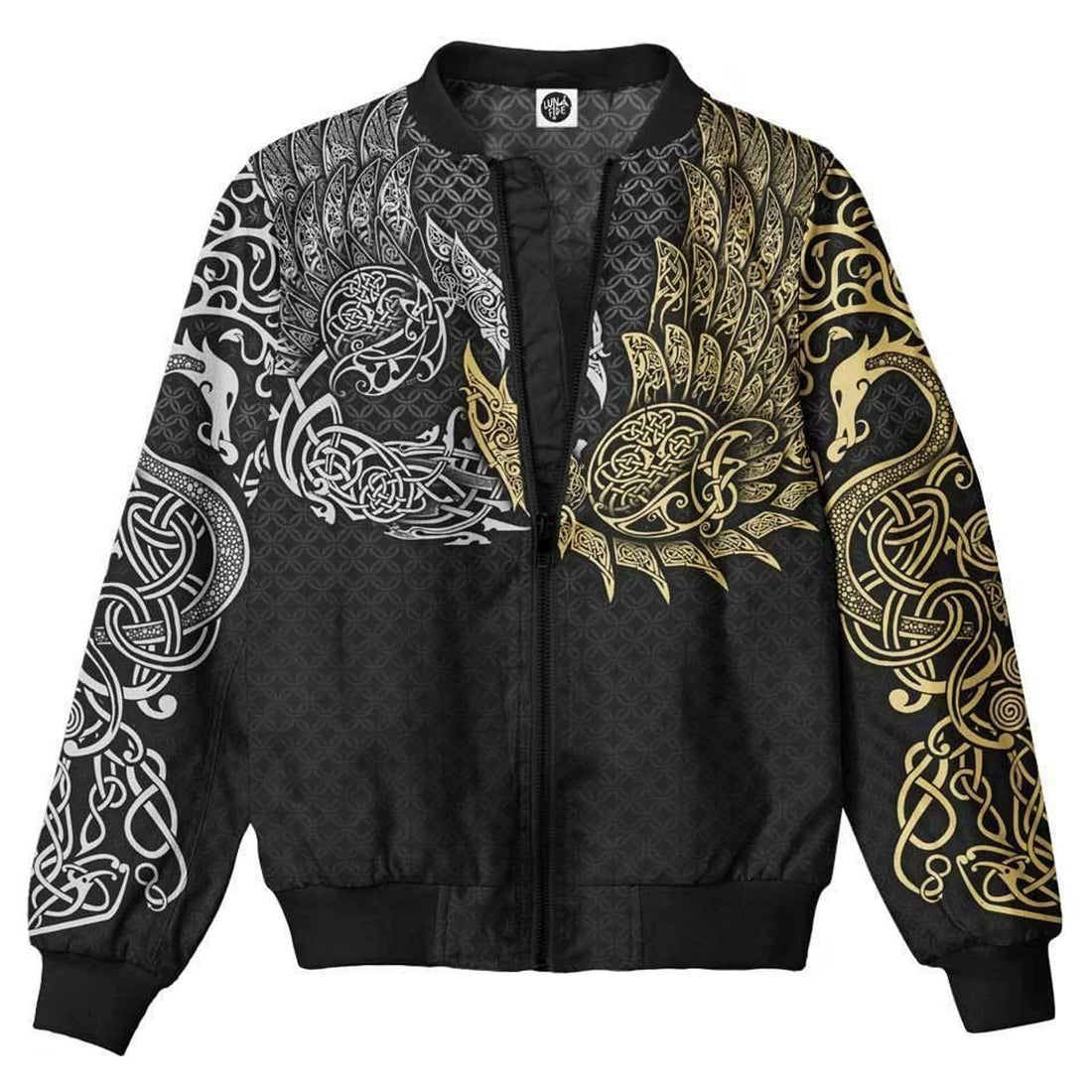 FUNSTUFFPRINT Ravens of Midgard 3D Bomber Jacket